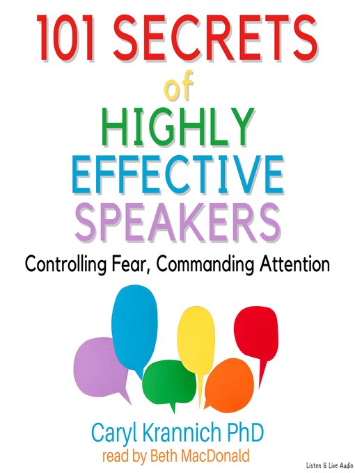 Title details for 101 Secrets of Highly Effective Speakers by Caryl Rae Krannich, Ph.D. - Available